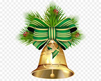 Image file formats Lossless compression - Christmas Bell with Green Ribbon PNG Clip Art Image 