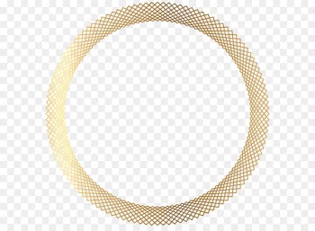 Image file formats Lossless compression - Deco Gold Round Border PNG Transparent Clip Art 