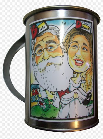 Image Of Bayou Billy &amp; Mama Donna's Wedding Tin Mug - The Adventures Of Bayou Billy