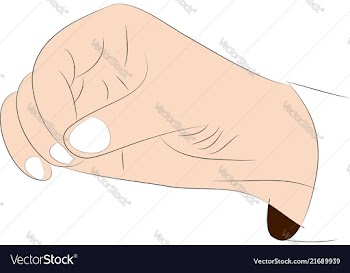 Image of male palm vector image
