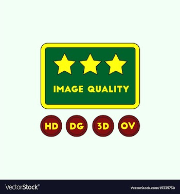 Image quality with stars in vector image