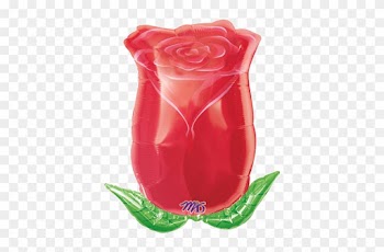 Image - Rose Bud Valentines Balloon - 18" Foil
