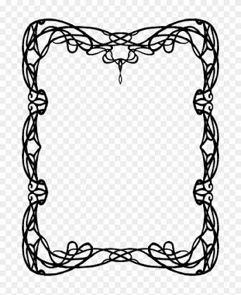 Image Royalty Free Download La Influencia Del En El - Art Nouveau Patterns Border