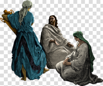 Image: Sprite of Jesus Mary and Martha | Luke Clip Art | Christart.com