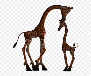 Images De Girafe - Momma And Baby Giraffe Svg