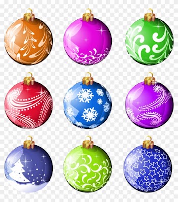 Images For Blue Christmas Ornament Clipart - Printable Christmas Balls