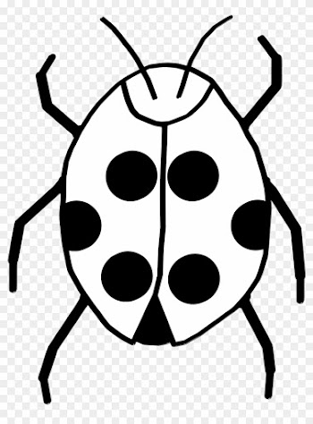 Images For Ladybug Clip Art Black And White - Clipart Of Bug Black And White
