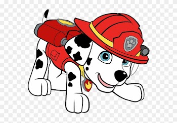 Images Were Colored And Clipped By Cartoon Clipart - Paw Patrol Marshall Cartoon