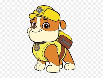 Images Were Colored And Clipped By Cartoon Clipart - Paw Patrol Rubble Cartoon