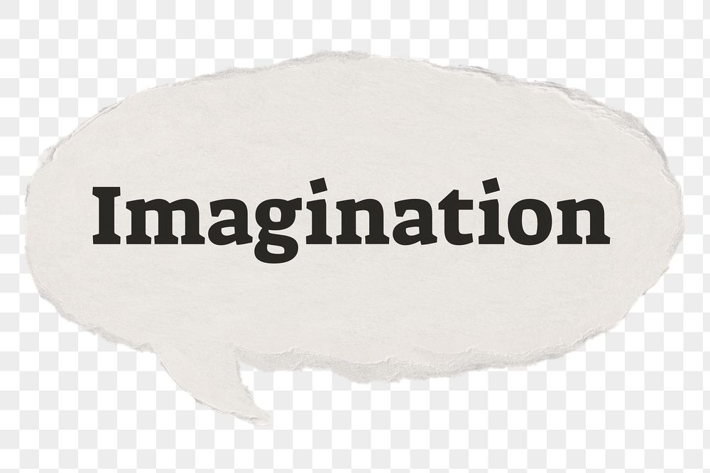 Imagination png speech bubble typography | Free PNG - rawpixel