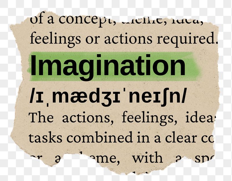 Imagination png word sticker, torn | Free PNG - rawpixel
