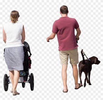 Img - People Walking Render Png
