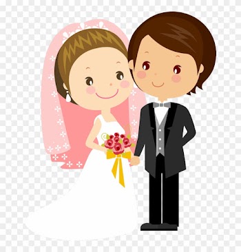 Imágenes De Novios En Caricatura - Card Wedding Invitation Cute