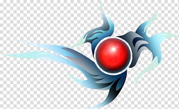 Immoral Crisis Logo, teal and and red abstract painting transparent background PNG clipart