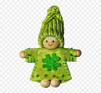 Imp, Figure, Luck, Four Leaf Clover, Luck Imp, Fabric - Wight