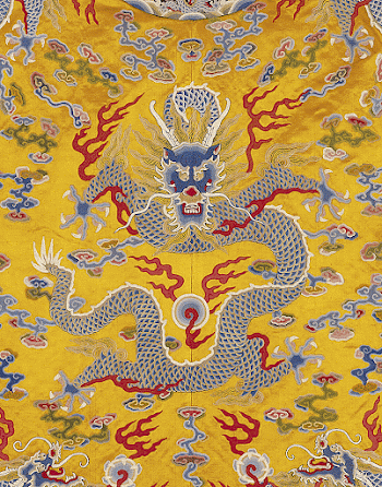 Imperial 12-symbol robe of yellow | Free Photo Illustration - rawpixel