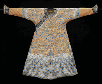 Imperial orange satin robe embroidered | Free Photo - rawpixel