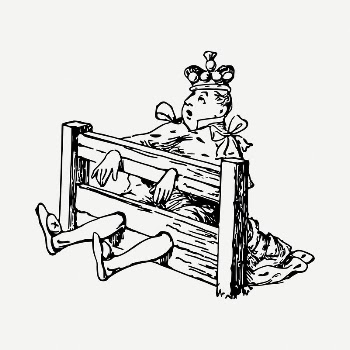Imprisoned king clipart illustration psd. | Free PSD - rawpixel
