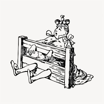 Imprisoned king illustration clipart vector. | Free Vector - rawpixel