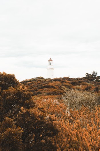 In Distance White Lighthouse