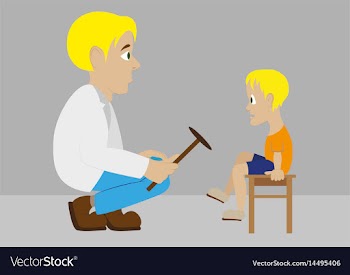 In flat design doctor vector image