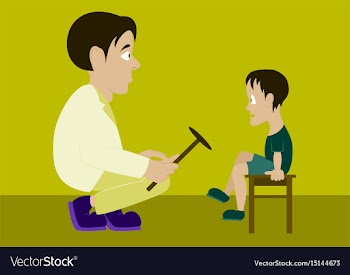 In flat design doctor vector image