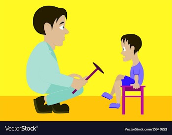 In flat design doctor vector image