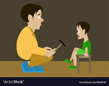In flat design doctor vector image