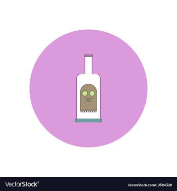 In flat design Halloween icon vector image