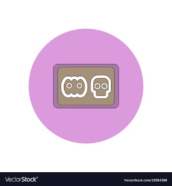 In flat design Halloween icon vector image