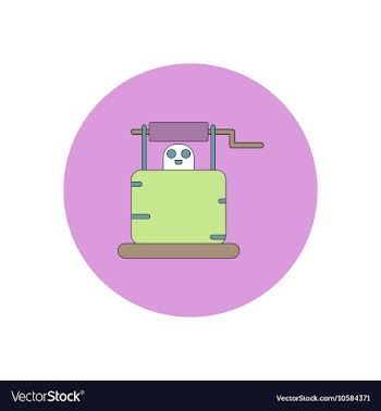 In flat design Halloween icon vector image