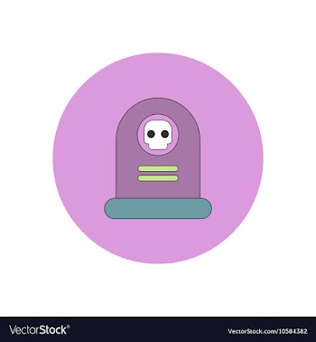 In flat design Halloween icon vector image