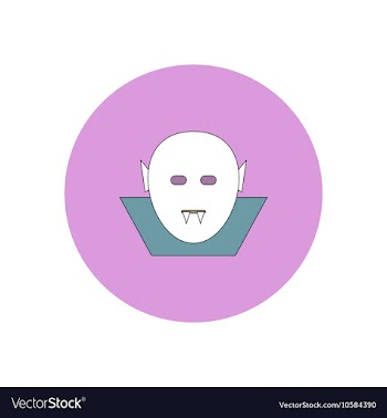 In flat design Halloween icon vector image