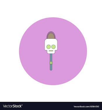 In flat design Halloween icon vector image