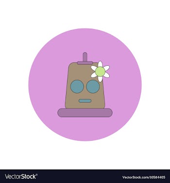 In flat design Halloween icon vector image