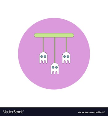 In flat design Halloween icon vector image
