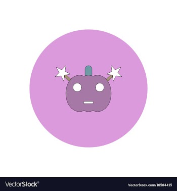 In flat design Halloween icon vector image