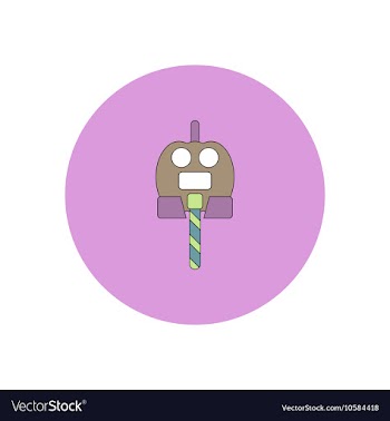 In flat design Halloween icon vector image