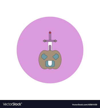 In flat design Halloween icon vector image