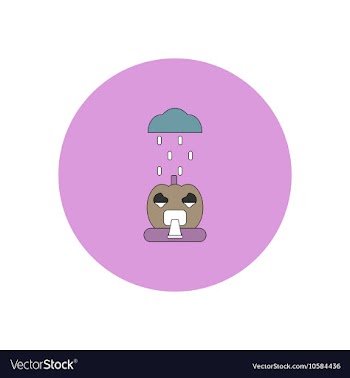 In flat design Halloween icon vector image
