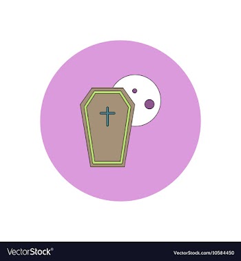 In flat design Halloween icon vector image