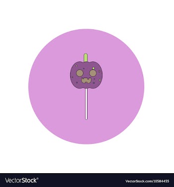 In flat design Halloween icon vector image