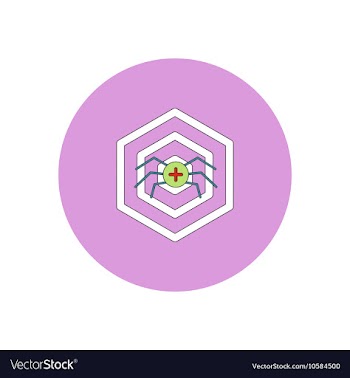 In flat design Halloween icon vector image