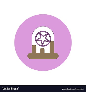 In flat design Halloween icon vector image