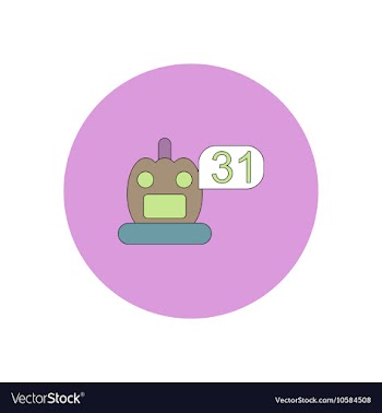 In flat design Halloween icon vector image