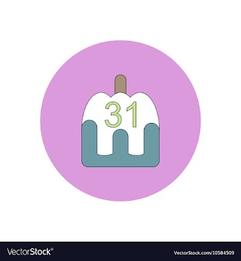 In flat design Halloween icon vector image