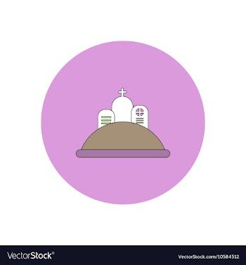 In flat design Halloween icon vector image