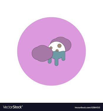 In flat design Halloween icon vector image