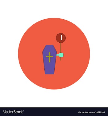 In flat design Halloween icon vector image