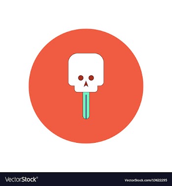 In flat design Halloween icon vector image